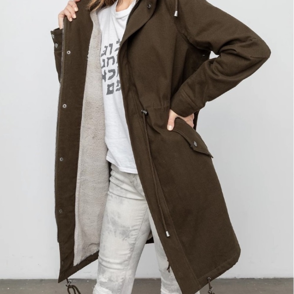 Rails Landon Parka Coat in Olive